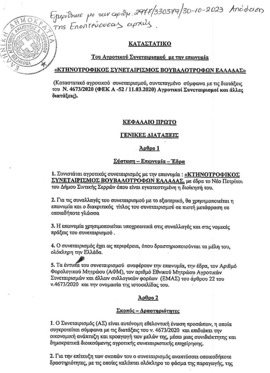 ΚΑΤΑΣΤΑΤΙΚΟ